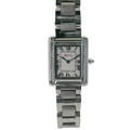 OFNS WS108WS Elegant "Tank" Small Ladies Quartz Watch Silver-Tone - 24.5mm Square