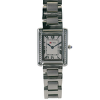 OFNS WS108WS Elegant "Tank" Small Ladies Quartz Watch Silver-Tone - 24.5mm Square