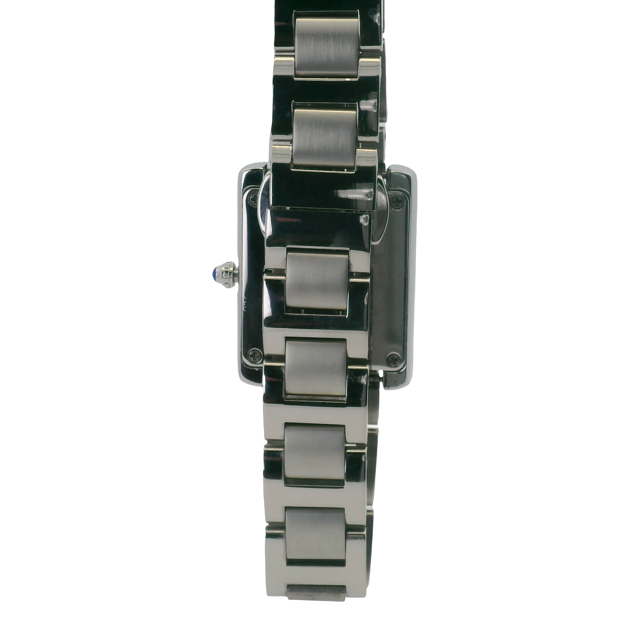 OFNS WS108WS Elegant "Tank" Small Ladies Quartz Watch Silver-Tone - 24.5mm Square