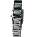 OFNS WS108WS Elegant "Tank" Crystal  Quartz Watch Silver-Tone - 28mm Square