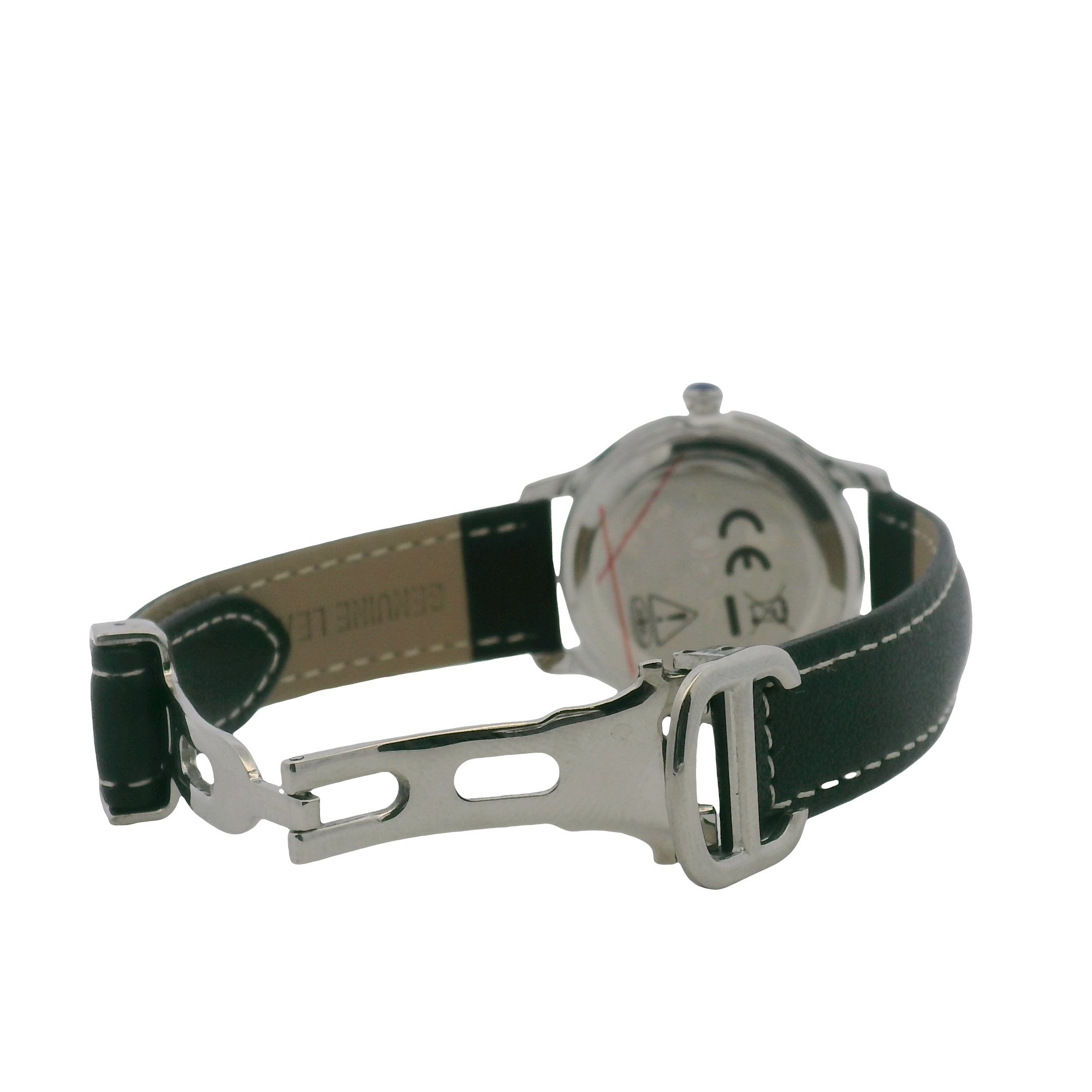 OFNS WS100WLB Elegant Ladies Quartz Watch Silver-Tone 35mm