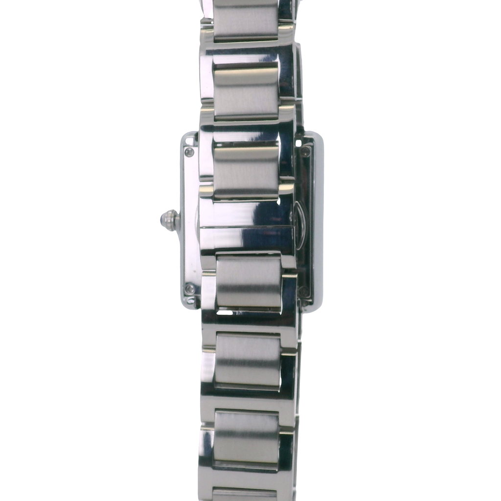 SAMDA WS107S Elegant "Tank" Sun & Moon Ladies Quartz Watch Silver-Tone - 24x31mm Rectangular