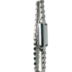 SAMDA WS110JBM Elegant "Tank" Small Ladies Quartz Watch Silver-Tone - 18x26.5mm Rectangular