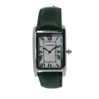 SAMDA WS102W Elegant "Tank" Ladies Quartz Watch Silver-Tone - 24x31mm Rectangular