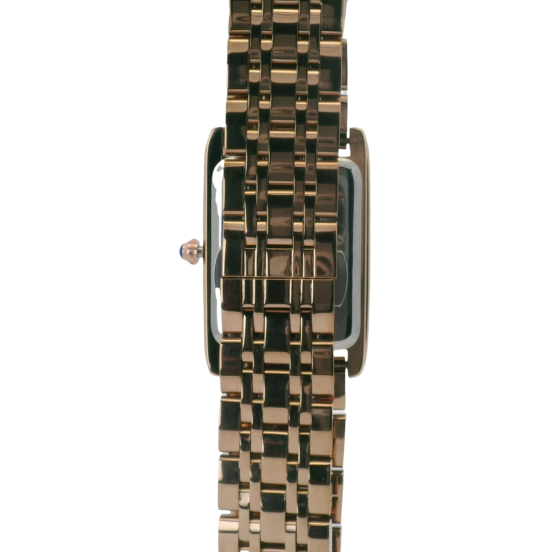 SAMDA WS102SGB Elegant "Tank" Ladies Large Quartz Watch Rose Gold-Tone - 27 x 31mm Rectangular