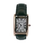 SAMDA WS102GW Elegant "Tank" Ladies Small Quartz Watch Rose Gold-Tone 22x25mm Rectangular