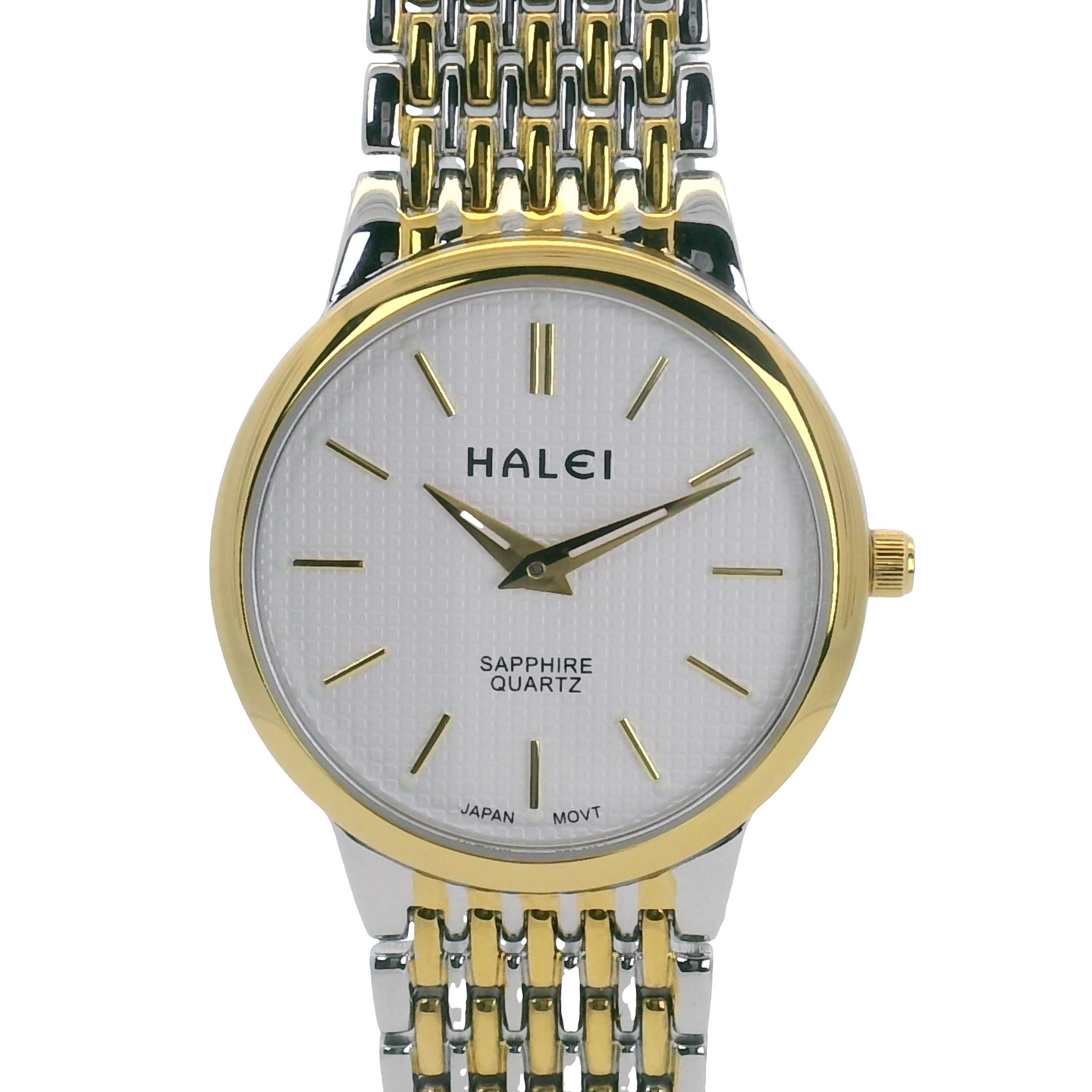 Halei Quartz Japanese Movement Stainless Steel Sapphire Watch 28mm