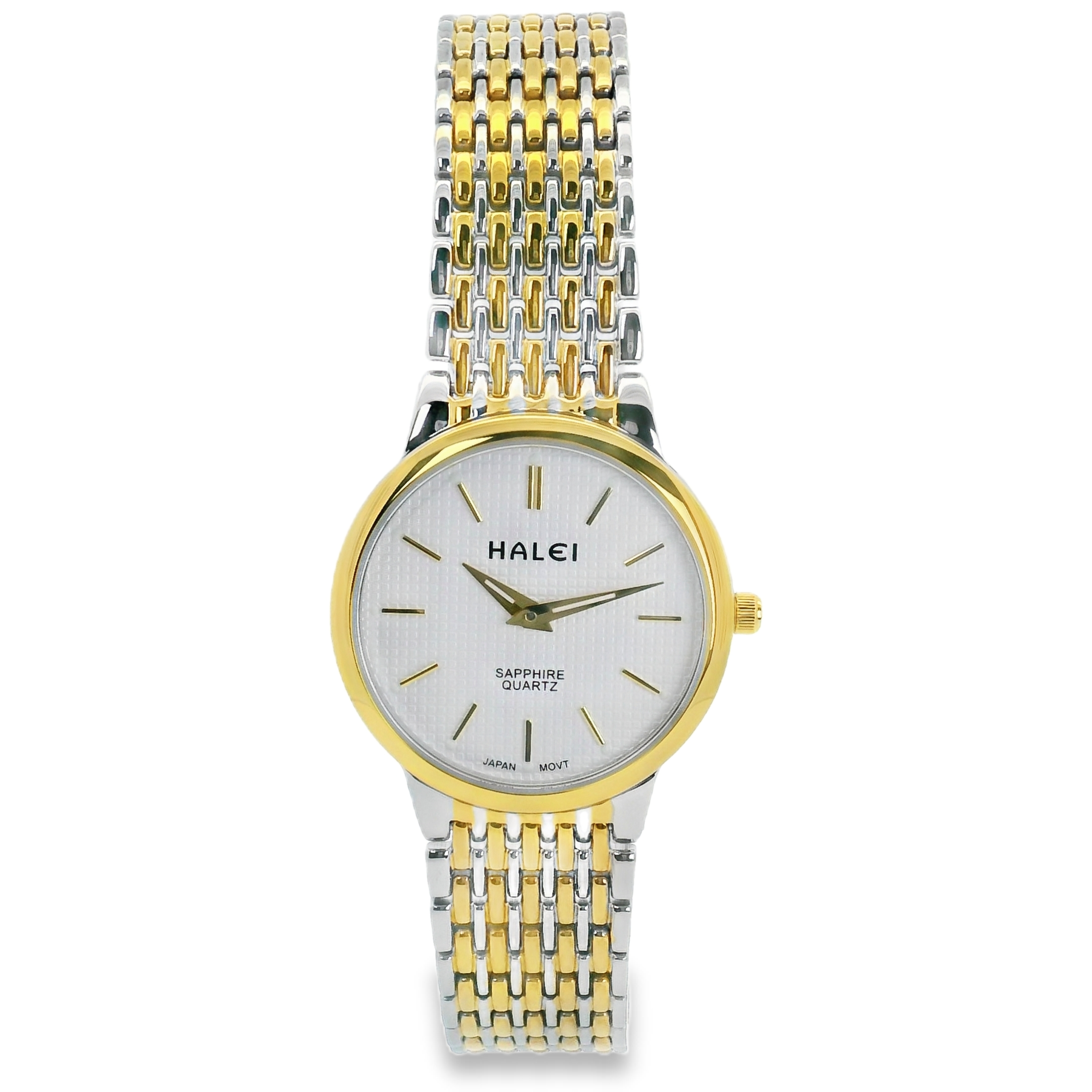 Halei Quartz Japanese Movement Stainless Steel Sapphire Watch 28mm