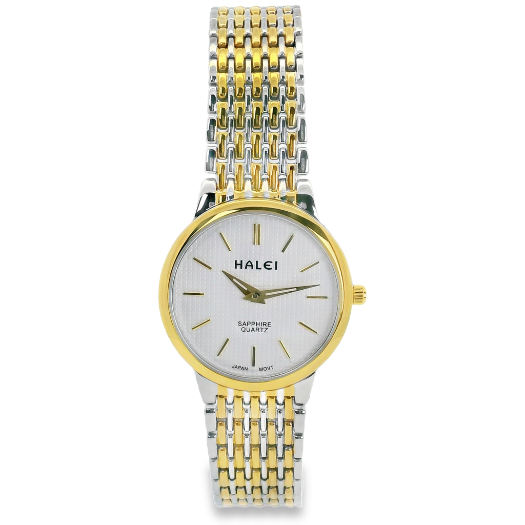 Halei Quartz Japanese Movement Stainless Steel Sapphire Watch 28mm