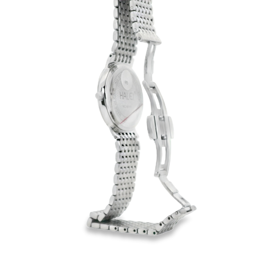 Halei Quartz Japanese Movement Stainless Steel Sapphire Watch 28 mm