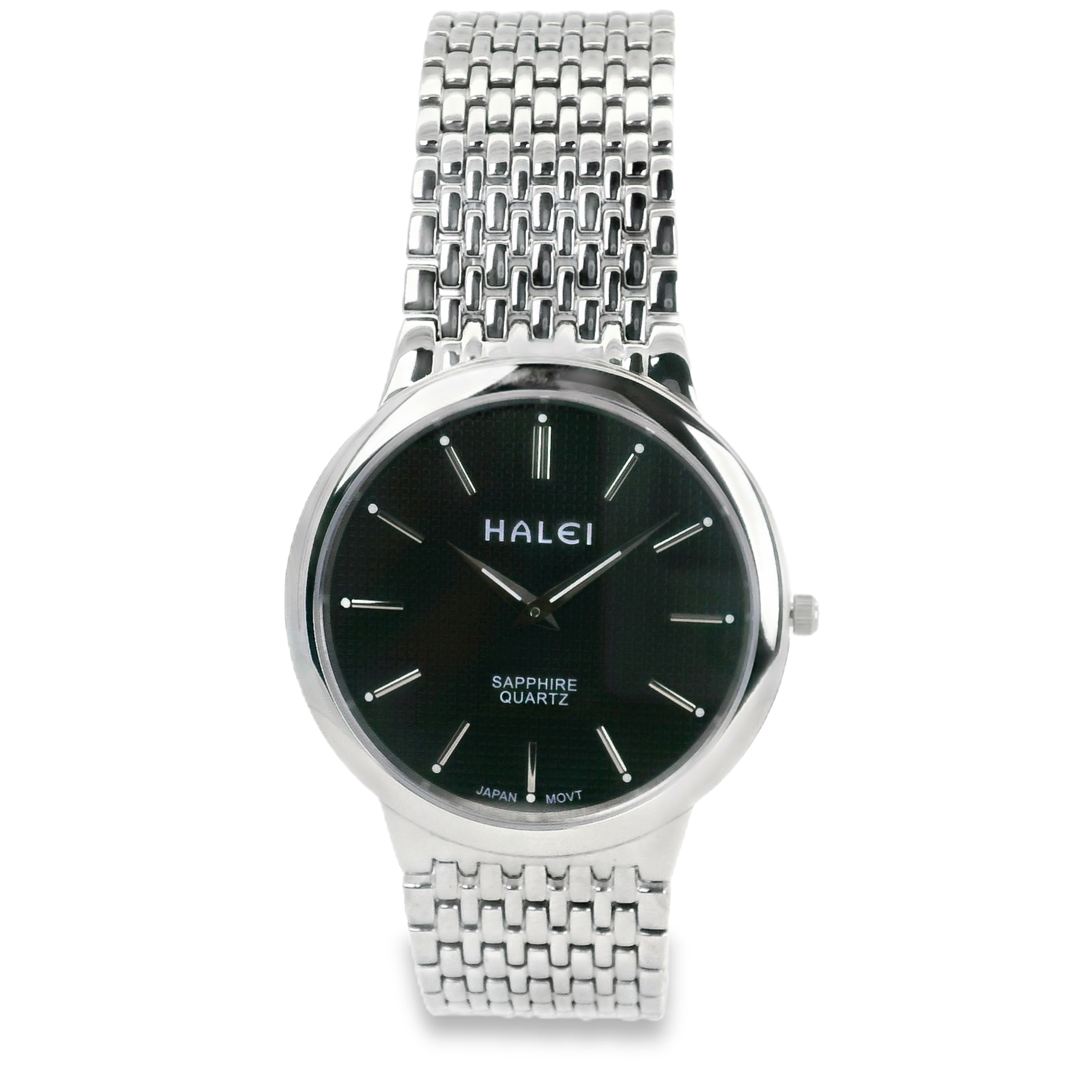 Halei Quartz Japanese Movement Stainless Steel Sapphire Watch 41 mm