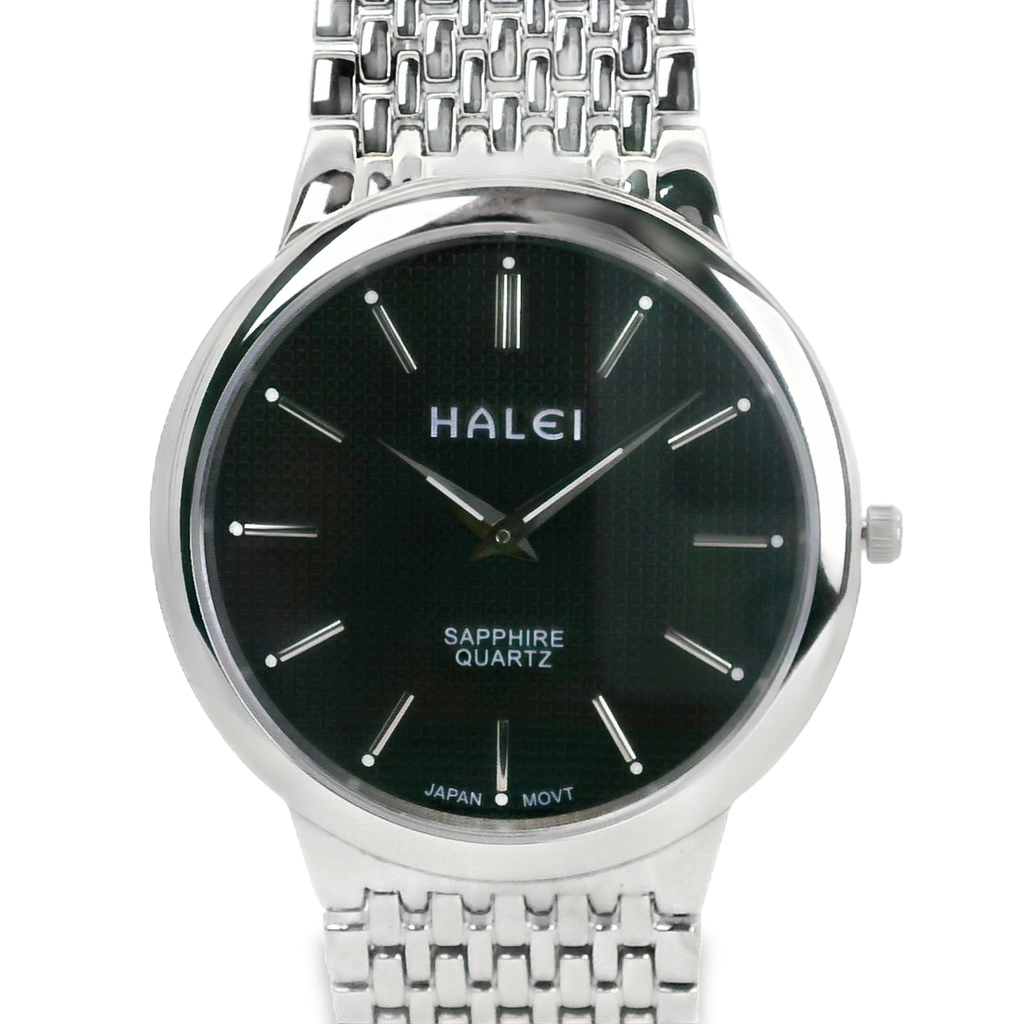 Halei Quartz Japanese Movement Stainless Steel Sapphire Watch 41 mm