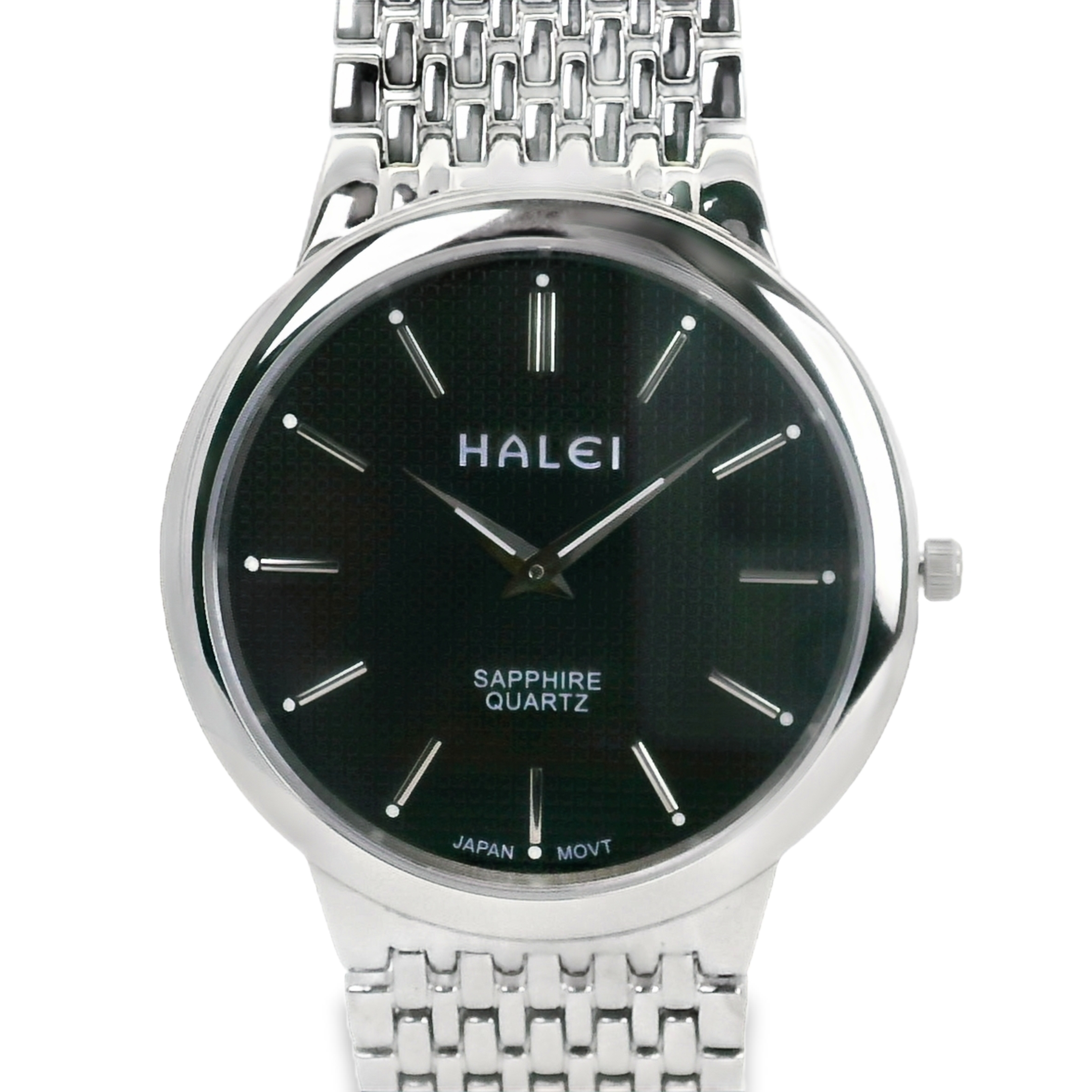 Halei Quartz Japanese Movement Stainless Steel Sapphire Watch 41 mm