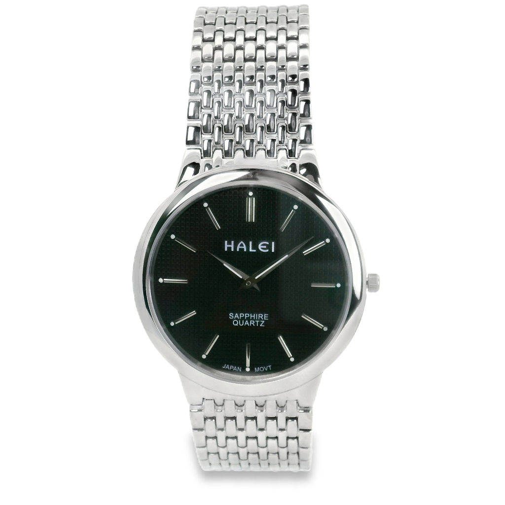 Halei Quartz Japanese Movement Stainless Steel Sapphire Watch 41 mm