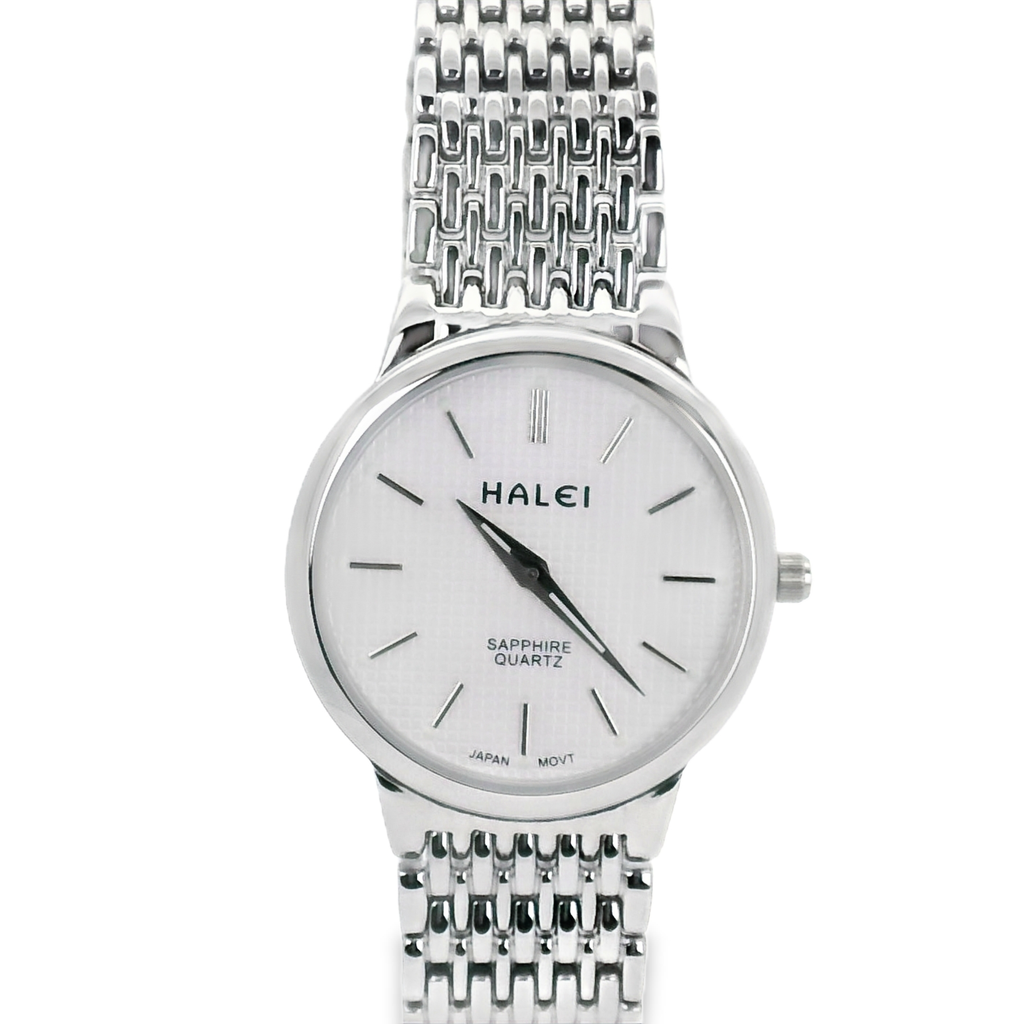 Halei Quartz Japanese Movement Stainless Steel Sapphire Watch 28 mm