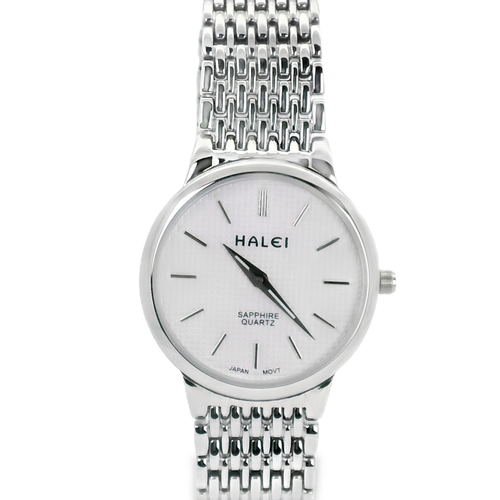 Halei Quartz Japanese Movement Stainless Steel Sapphire Watch 28 mm