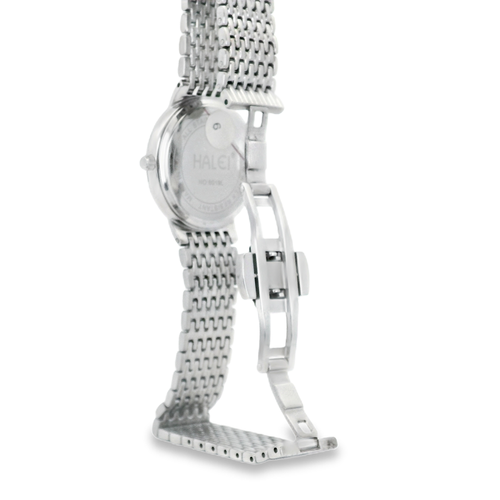 Halei Quartz Japanese Movement Stainless Steel Sapphire Watch 28 mm