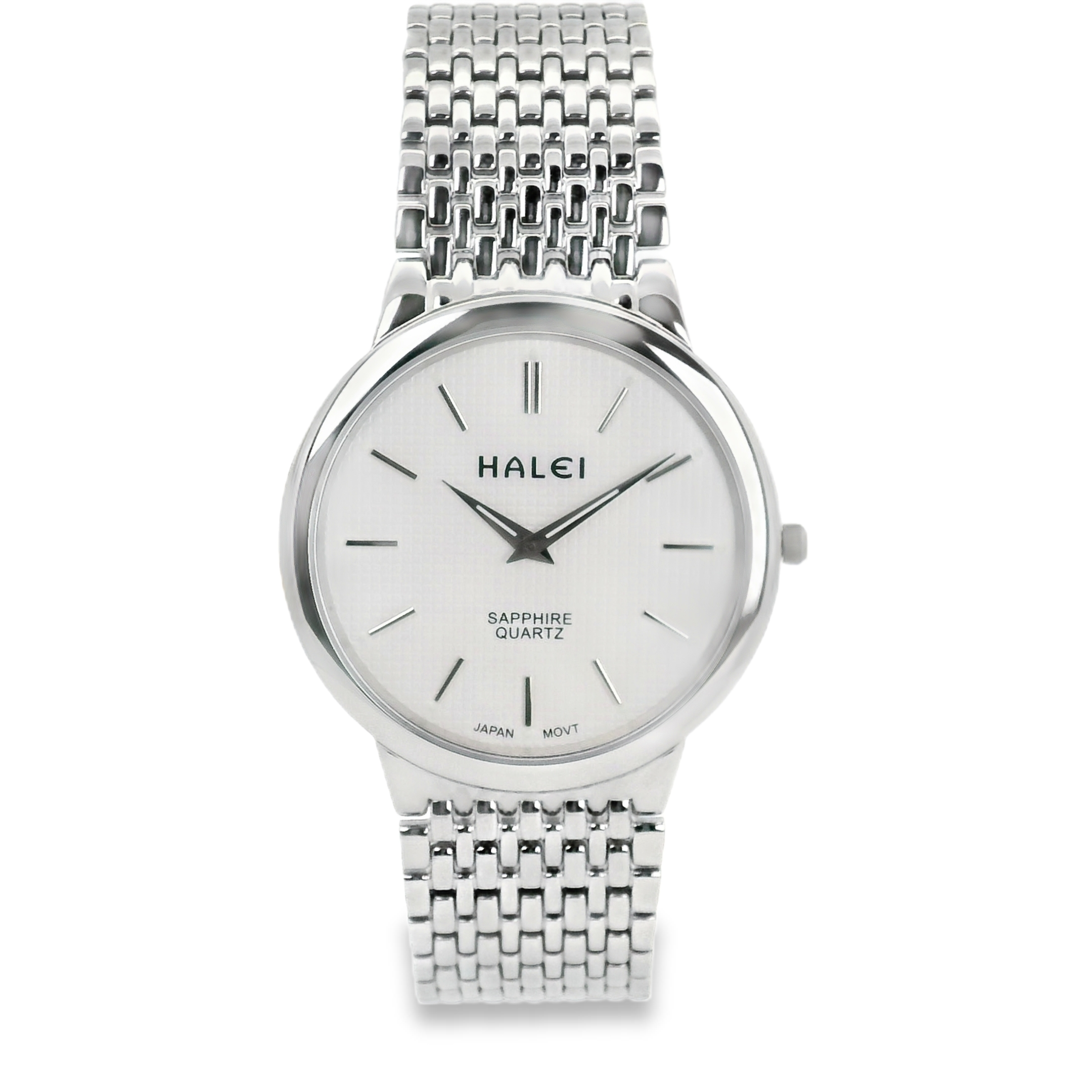 Halei Quartz Japanese Movement Stainless Steel Sapphire Watch 41 mm