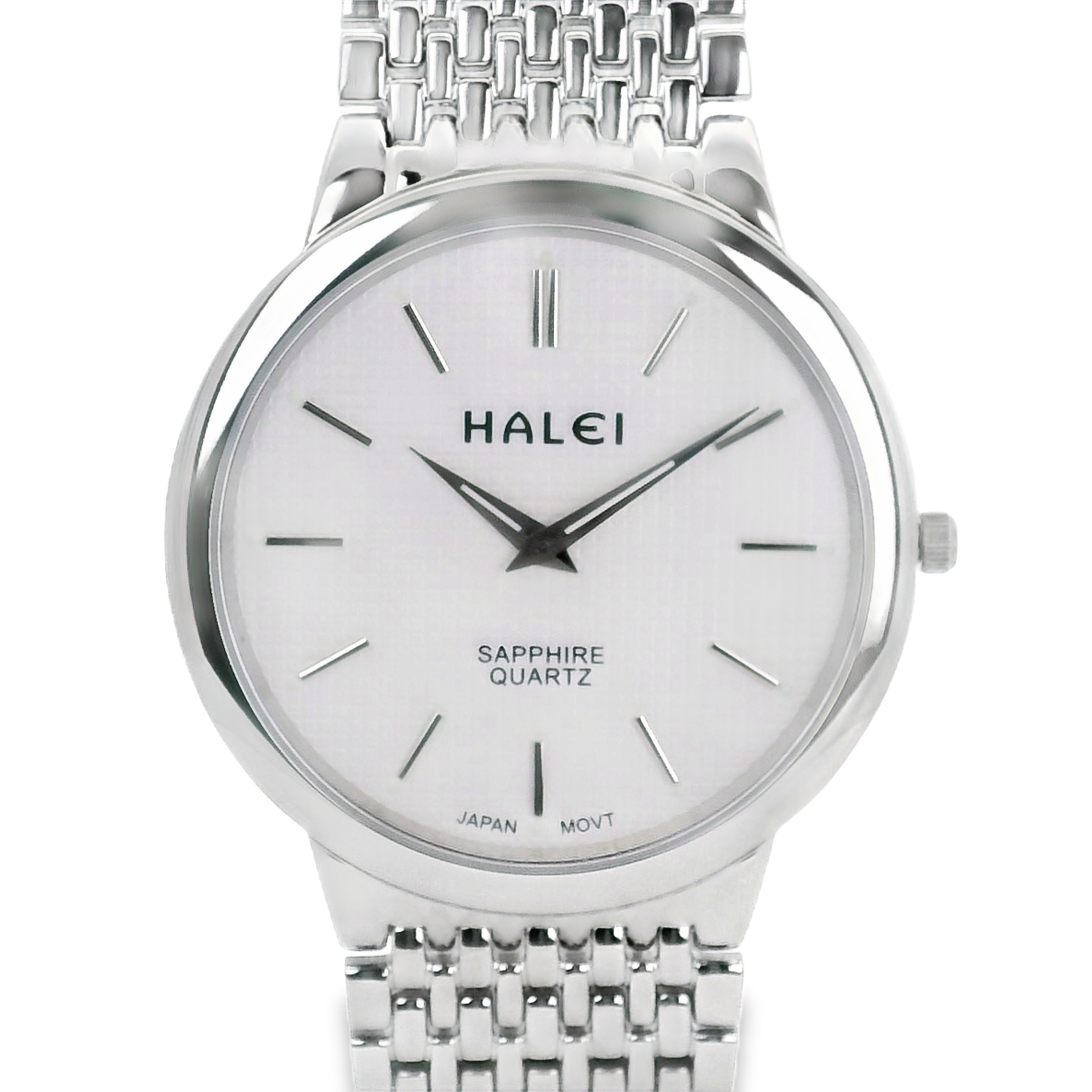 Halei Quartz Japanese Movement Stainless Steel Sapphire Watch 41 mm