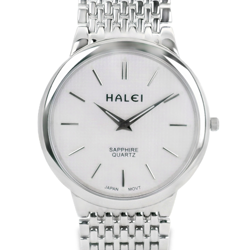 Halei Quartz Japanese Movement Stainless Steel Sapphire Watch 41 mm