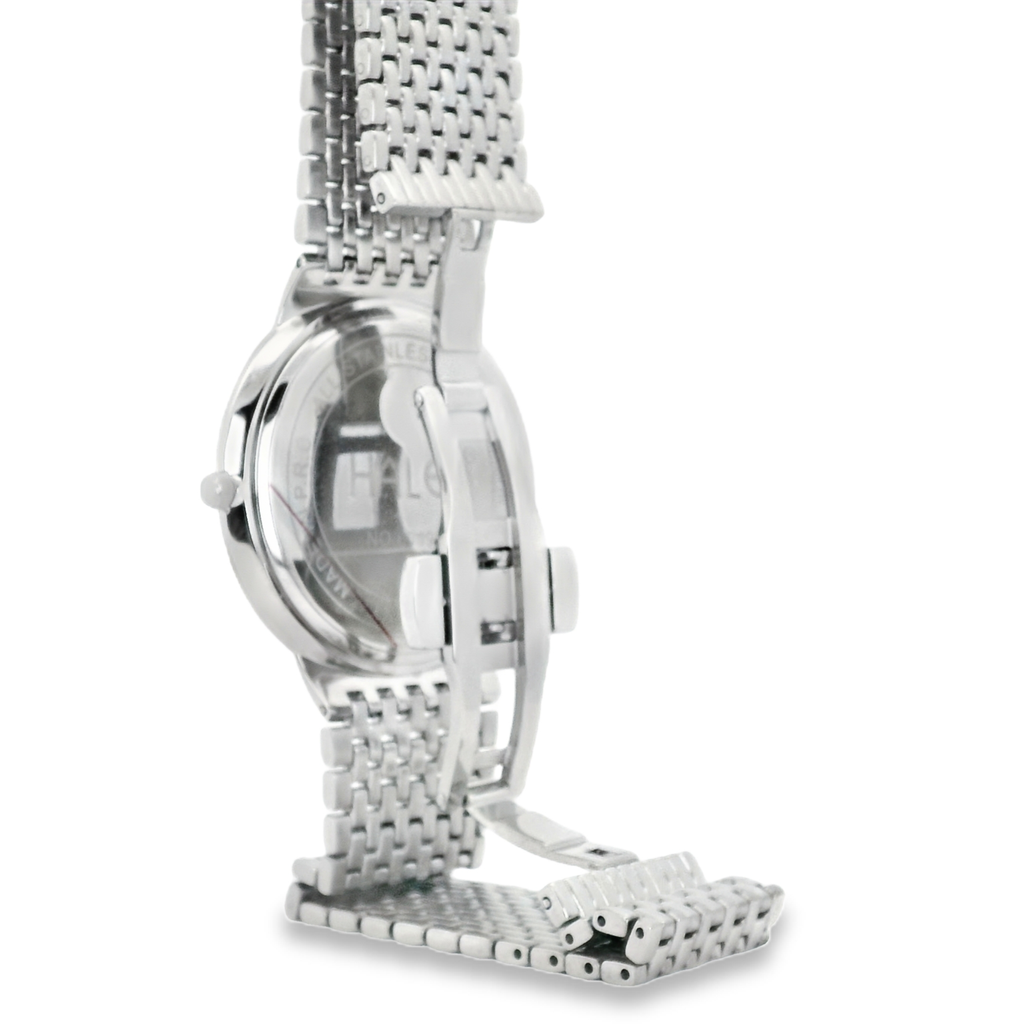 Halei Quartz Japanese Movement Stainless Steel Sapphire Watch 41 mm