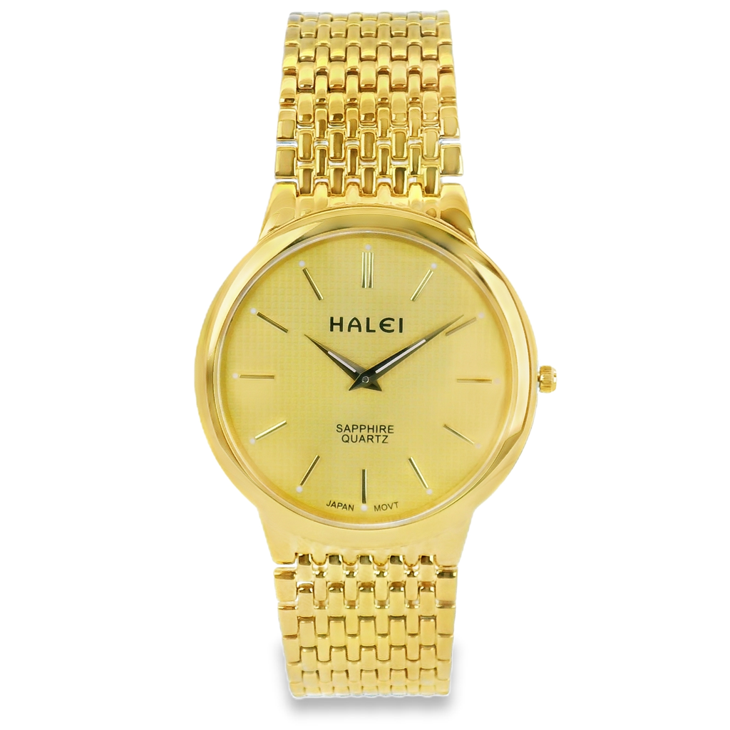 Halei Quartz Japanese Movement Stainless Steel Sapphire Watch 41 mm
