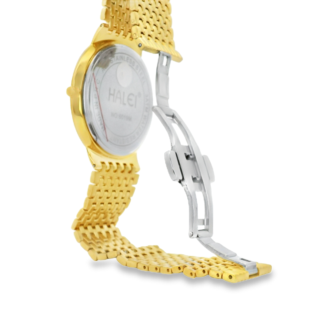 Halei Quartz Japanese Movement Stainless Steel Sapphire Watch 41 mm