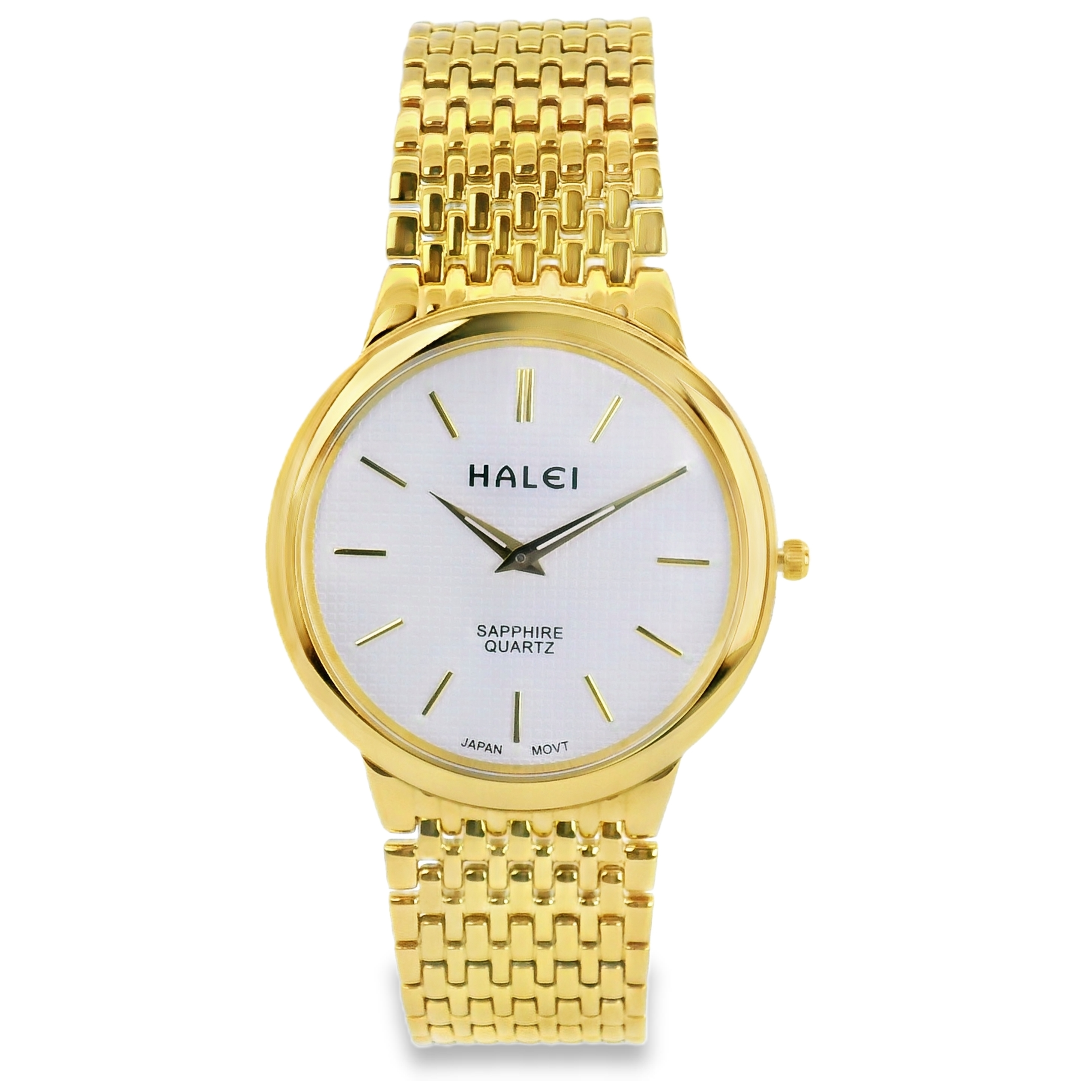 Halei Quartz Japanese Movement Stainless Steel Sapphire Watch 41 mm