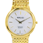 Halei Quartz Japanese Movement Stainless Steel Sapphire Watch 41 mm