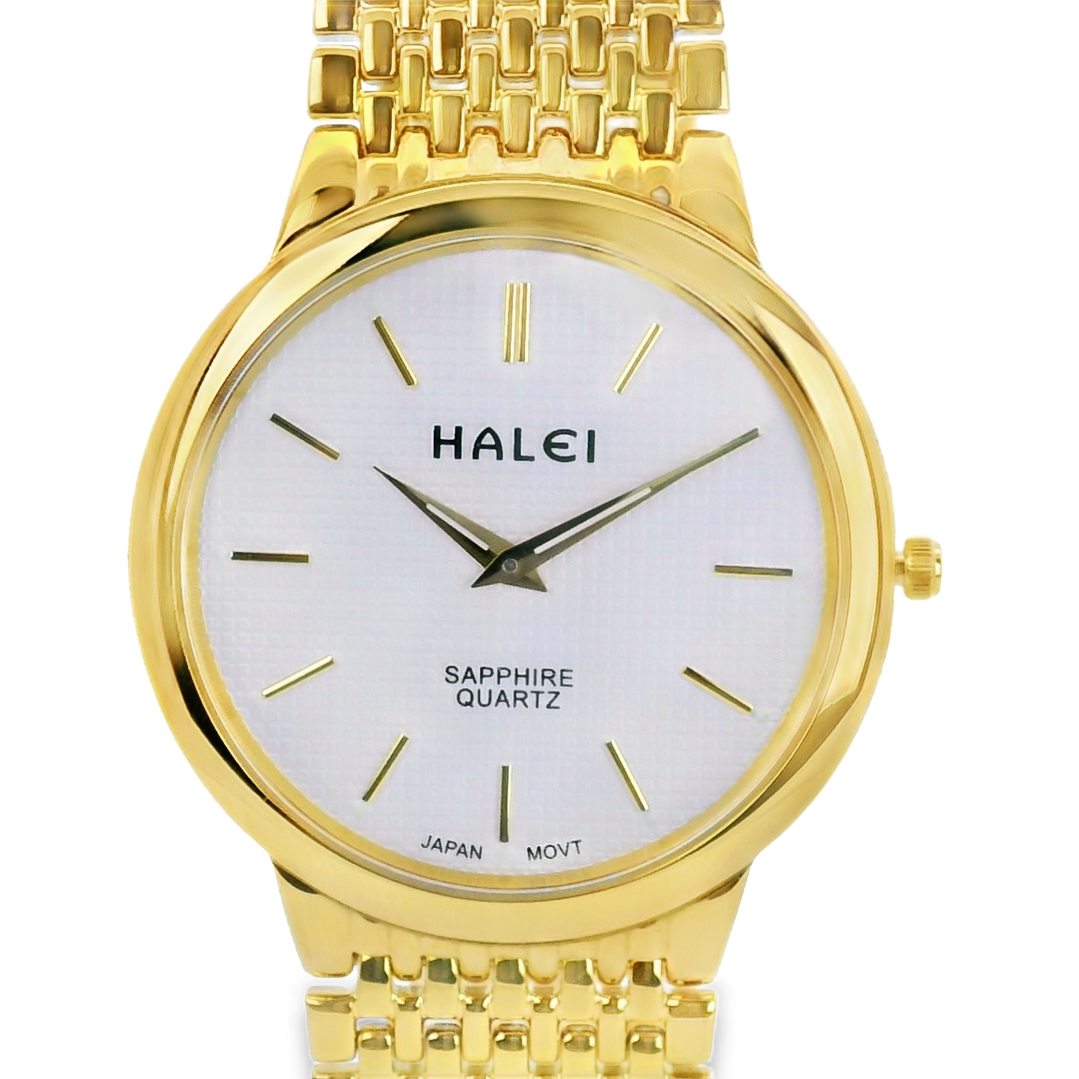 Halei Quartz Japanese Movement Stainless Steel Sapphire Watch 41 mm