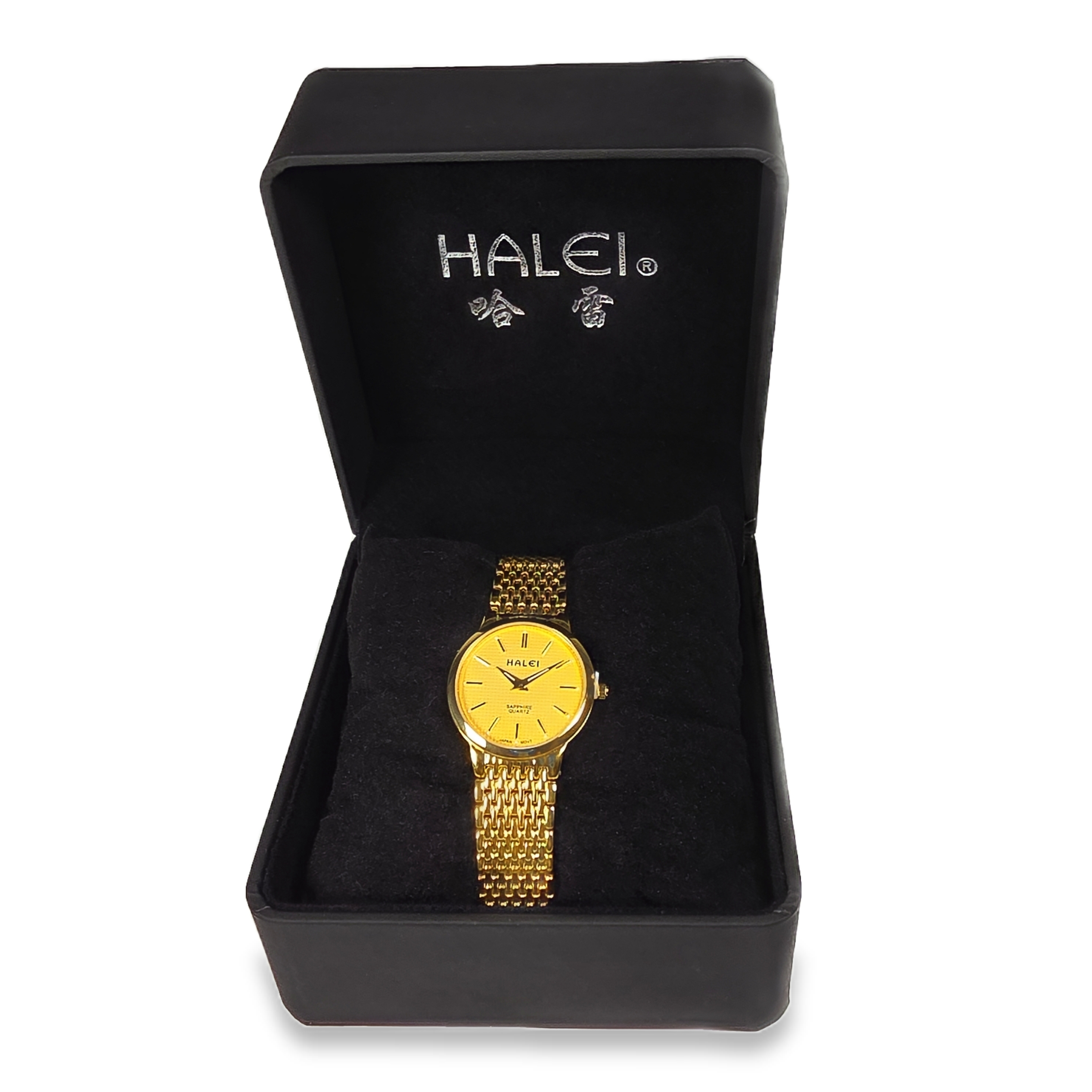 Halei Quartz Stainless Steel Sapphire Watch 28mm