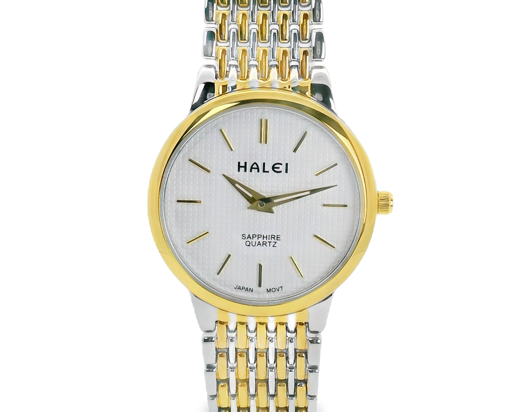 Halei Quartz Japanese Movement Stainless Steel Sapphire Watch 28mm