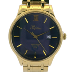 Pafolina Watch Gold & Navy Scratch-Resistant Sapphire Crystal Quartz 40mm