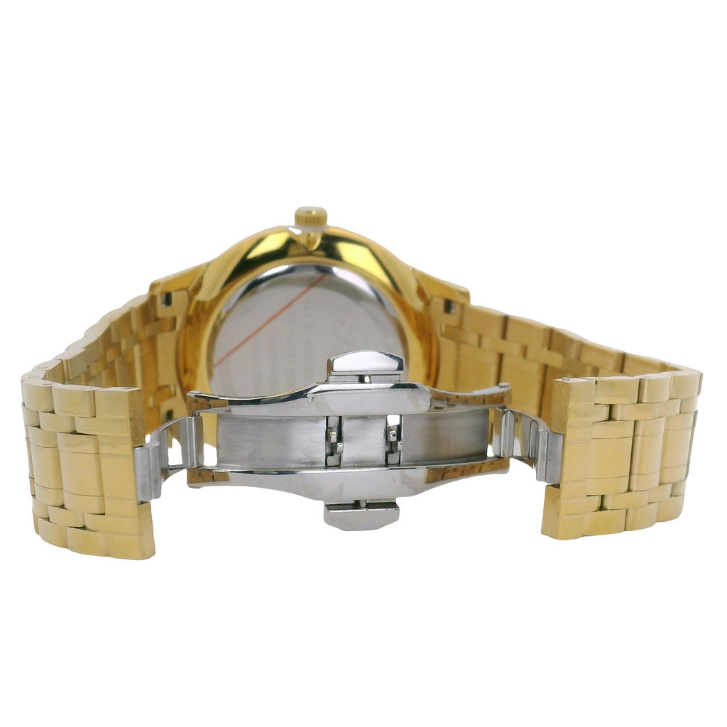 Pafolina Watch Gold & Navy Scratch-Resistant Sapphire Crystal Quartz 40mm