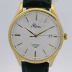 Pafolina Elegant Sapphire Quartz – Classic White Dial Gold & Black 40mm