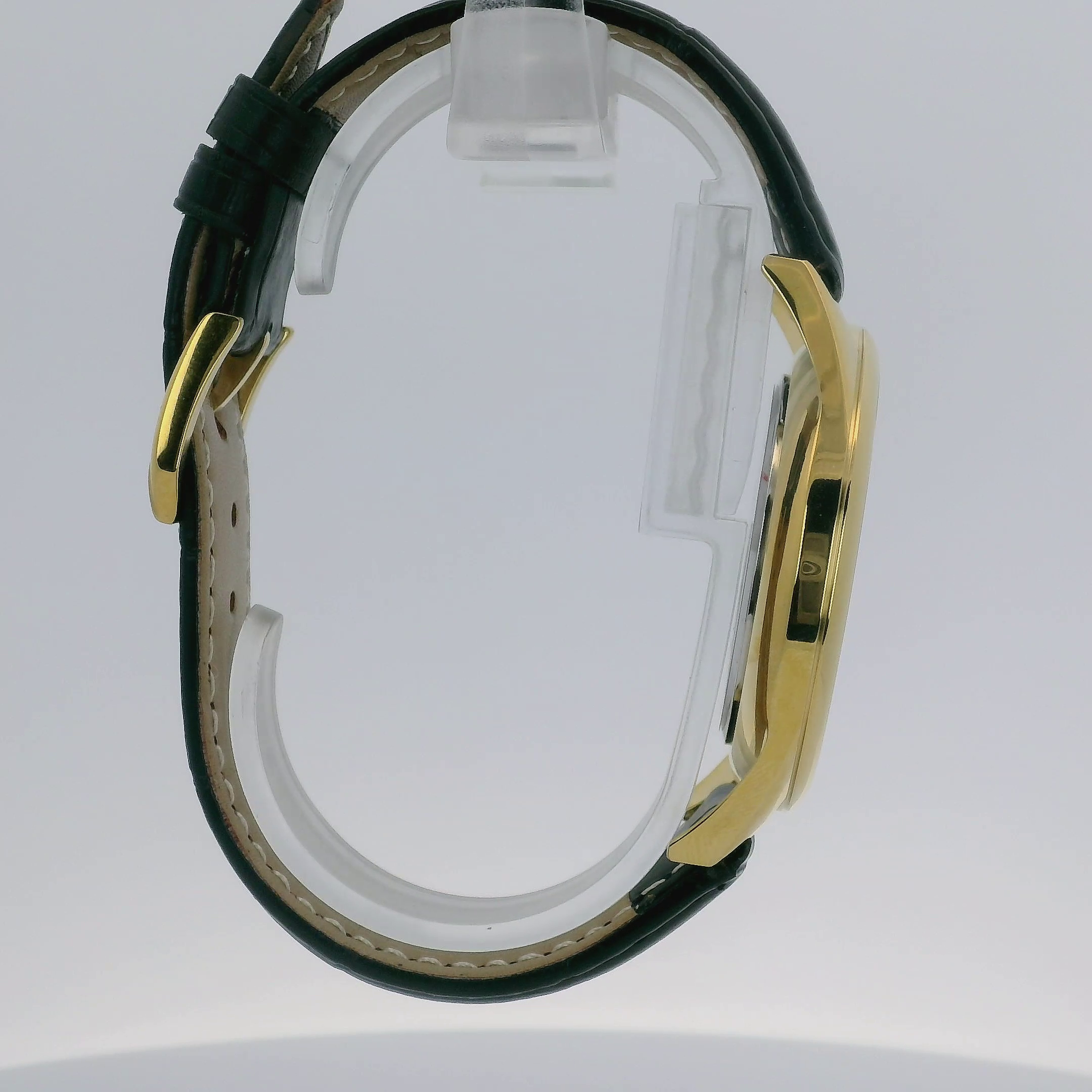 Pafolina Elegant Sapphire Quartz – Classic White Dial Gold & Black 40mm