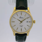 Pafolina Elegant Sapphire Quartz – Classic White Dial Gold & Black 28mm
