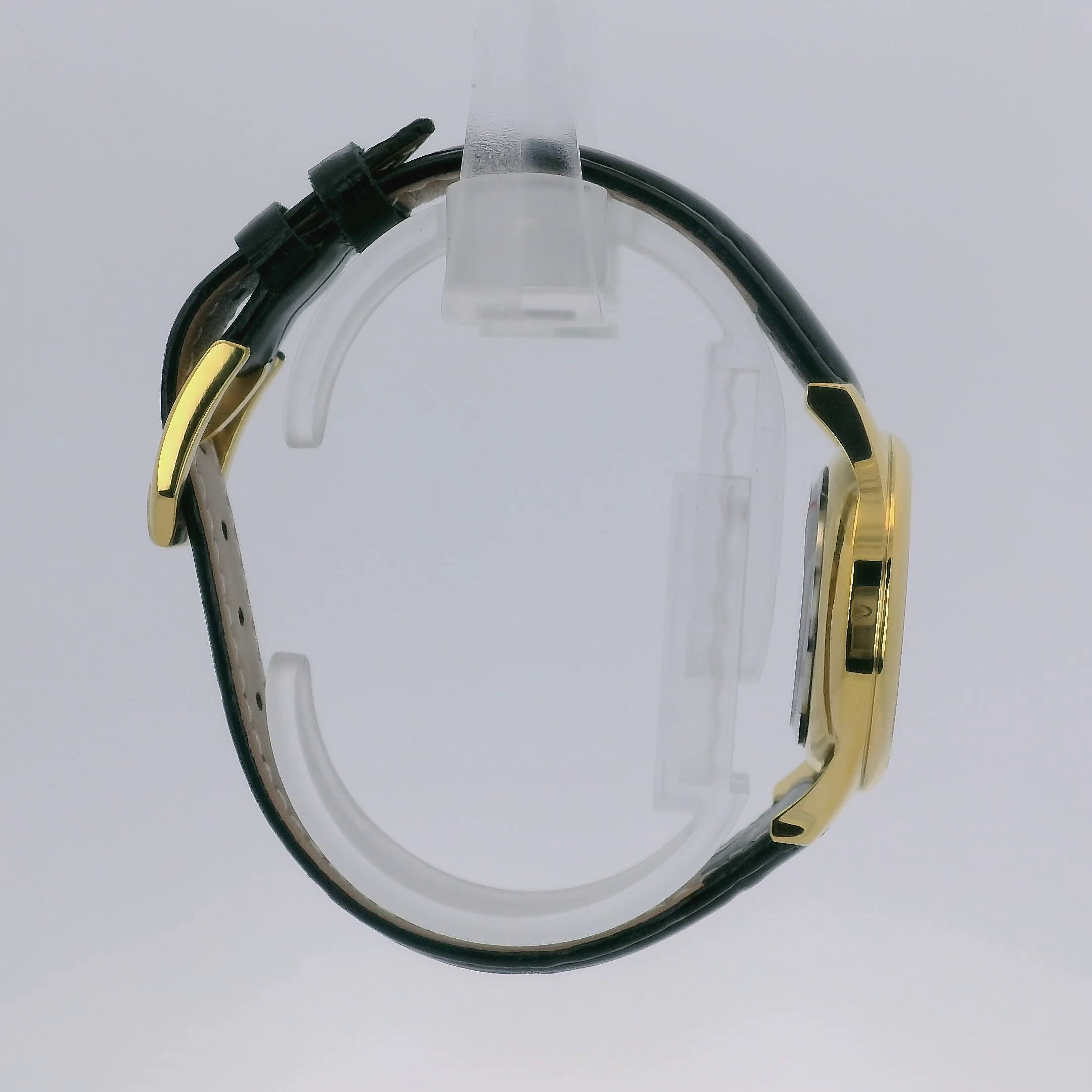 Pafolina Elegant Sapphire Quartz – Classic White Dial Gold & Black 28mm