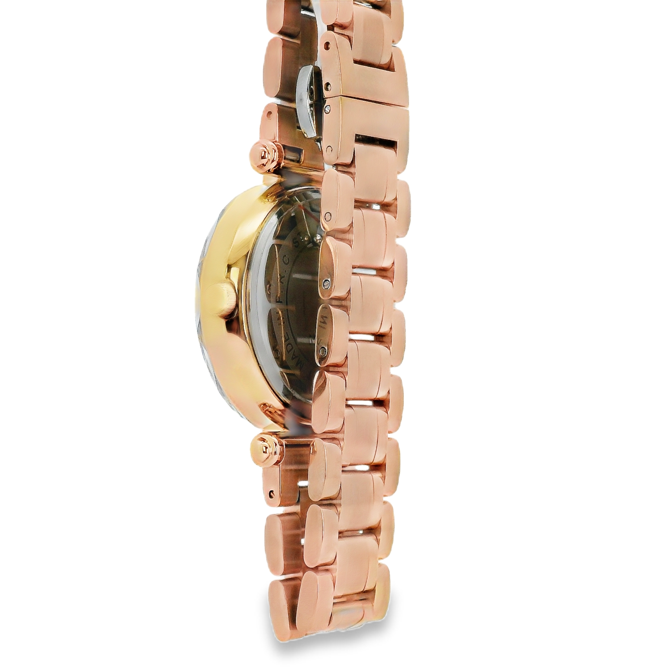 Halei Rose Gold-Tone  Watch Natural Stone Dial Stainless Steel Bracelet