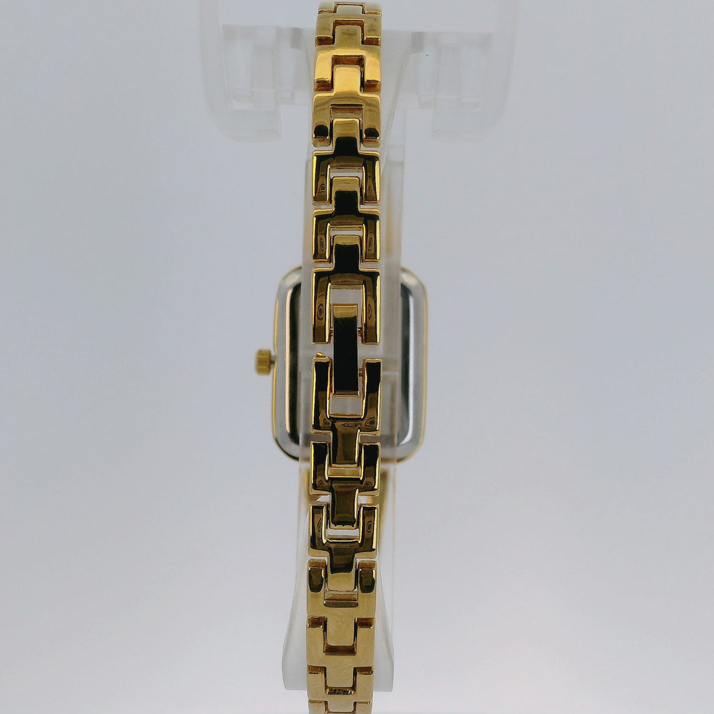 Halei Gold-Tone Rectangular Watch Jewellery Bracelet
