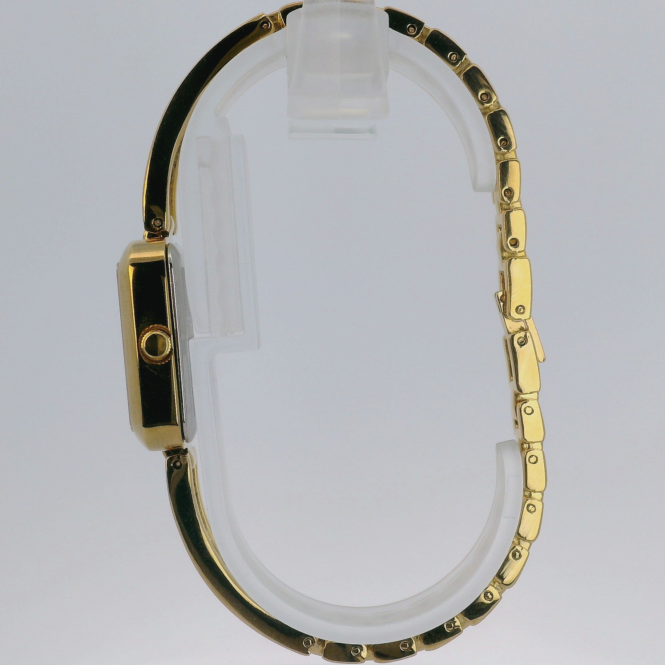 Halei Gold-Tone Rectangular Watch Jewellery Bracelet