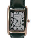 SAMDA WS102GW Elegant "Tank" Ladies Small Quartz Watch Rose Gold-Tone 22x25mm Rectangular