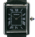 SAMDA WS110LB Elegant "Tank" Small Ladies Quartz Watch Silver-Tone - 24.8mm Square