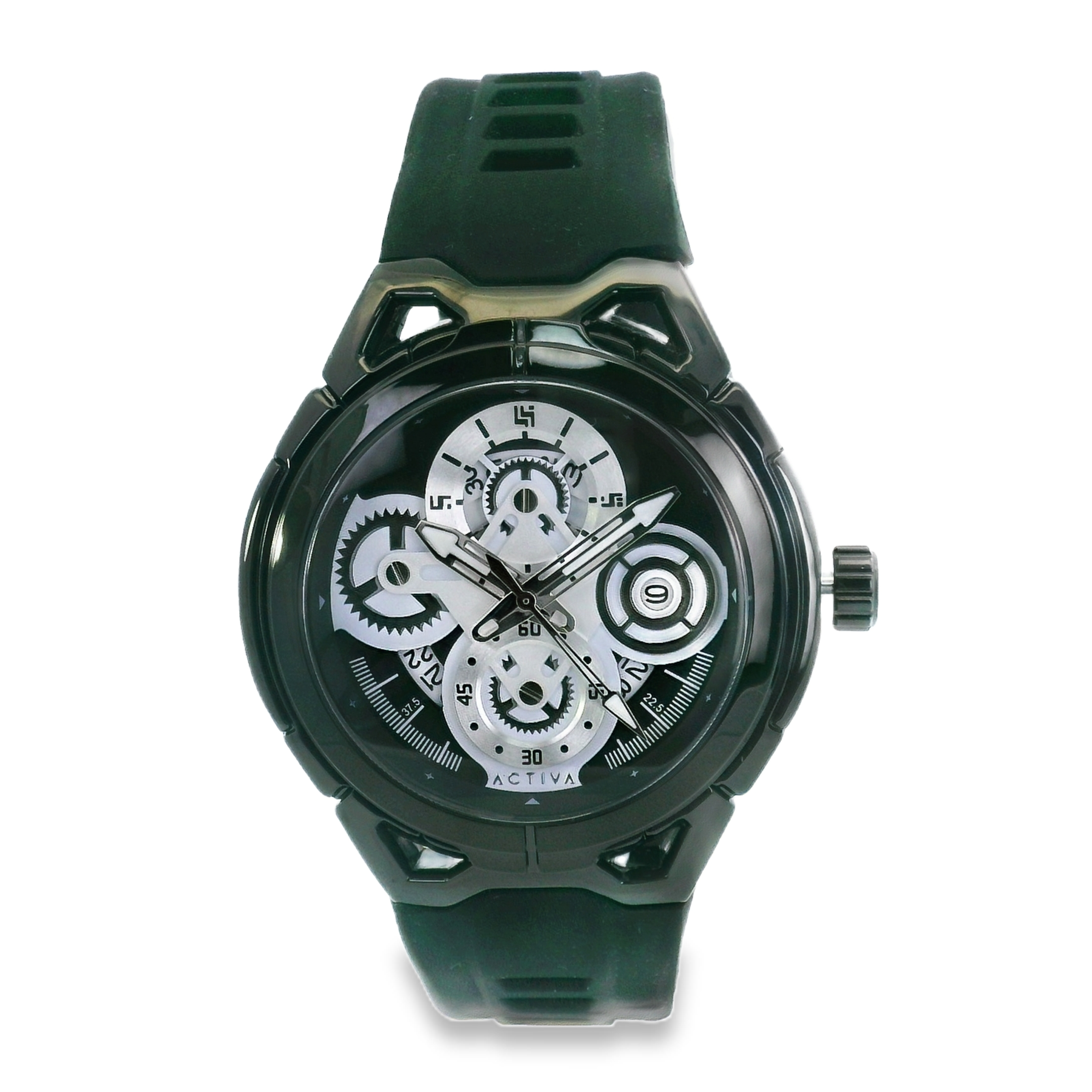 Invicta Activa Drift X 44 mm Black – Quartz Stainless Steel Watch, 100 m Water Resistant, Sport Dial