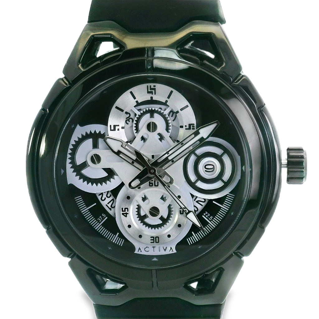 Invicta Activa Drift X 44 mm Black – Quartz Stainless Steel Watch, 100 m Water Resistant, Sport Dial