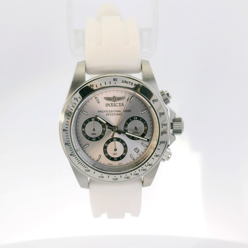 Invicta Speedway Montecarlo 40 mm White – Chronograph, 200 m Water Resistant, Fast UK Delivery