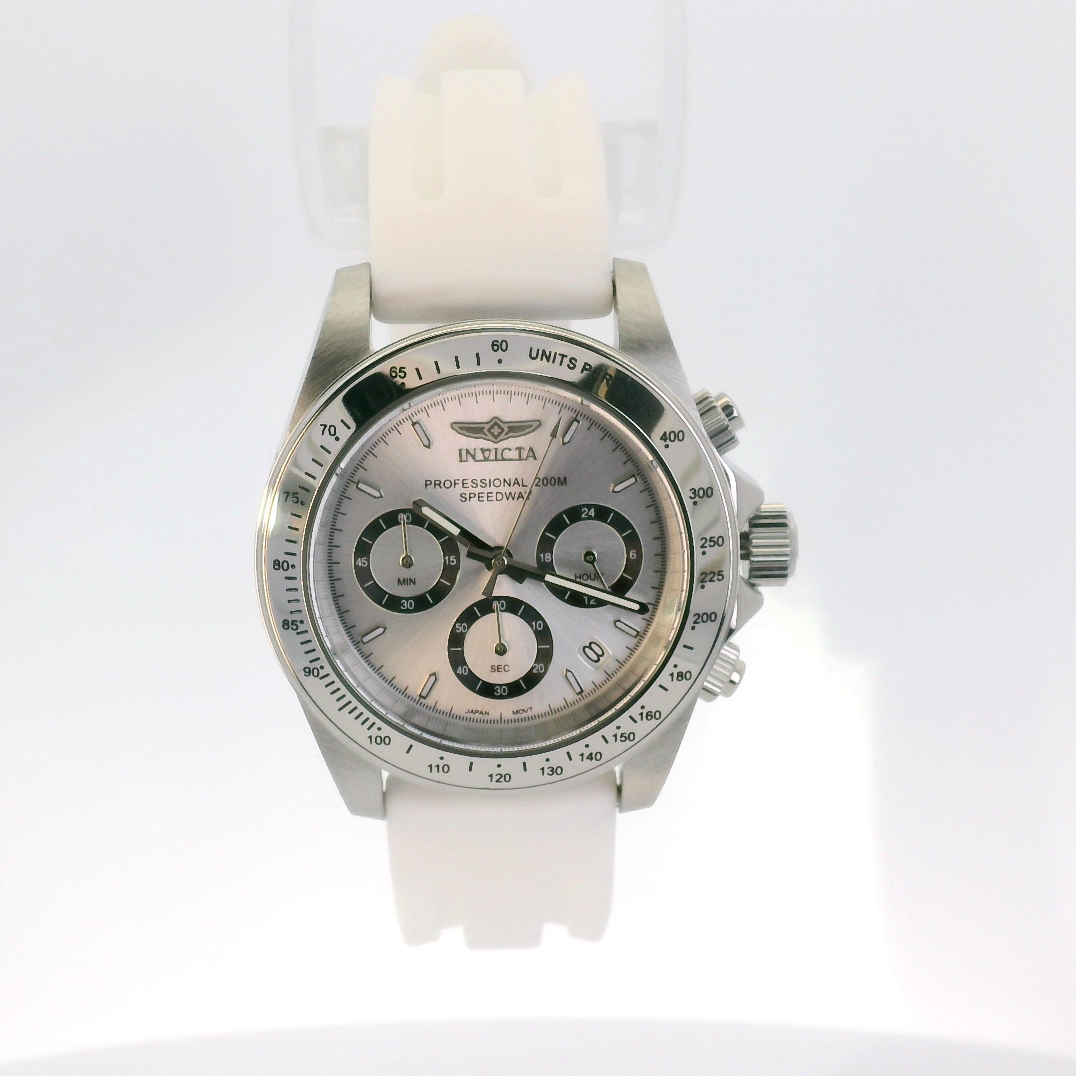 Invicta Speedway Montecarlo 40 mm White – Chronograph, 200 m Water Resistant, Fast UK Delivery