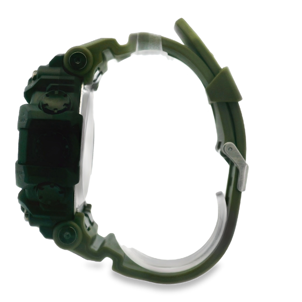 Activa Rugged Olive Green Digital Sports Watch – Military Style, Shock‑Resistant, 50M Water Resistant