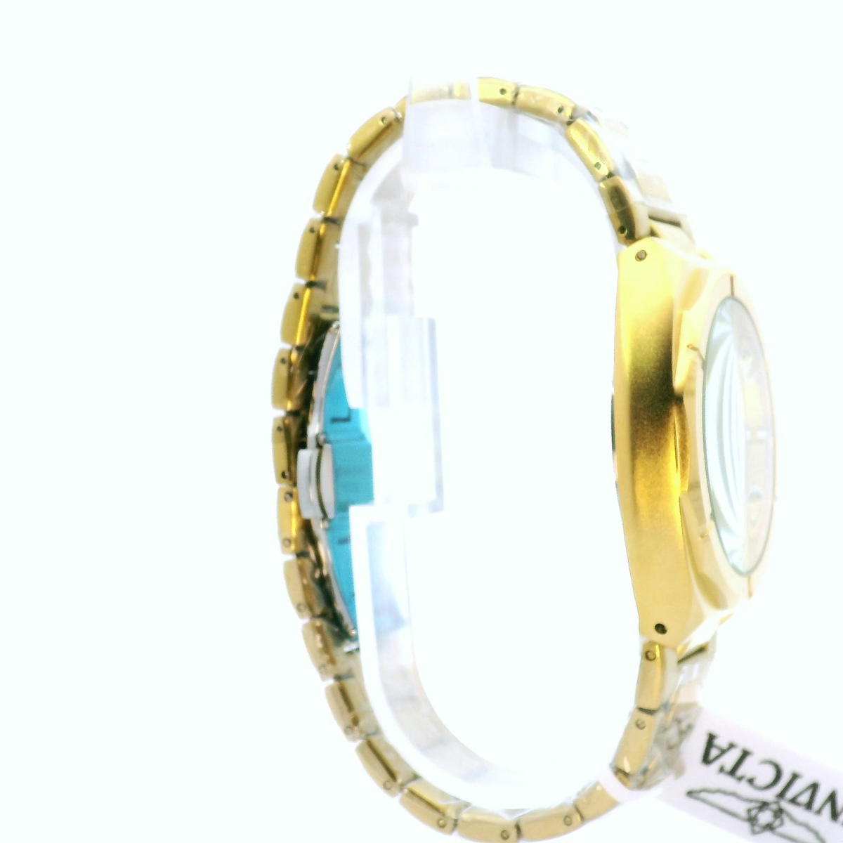 Yellow Gold Invicta Quartz Watch with Textured Dial