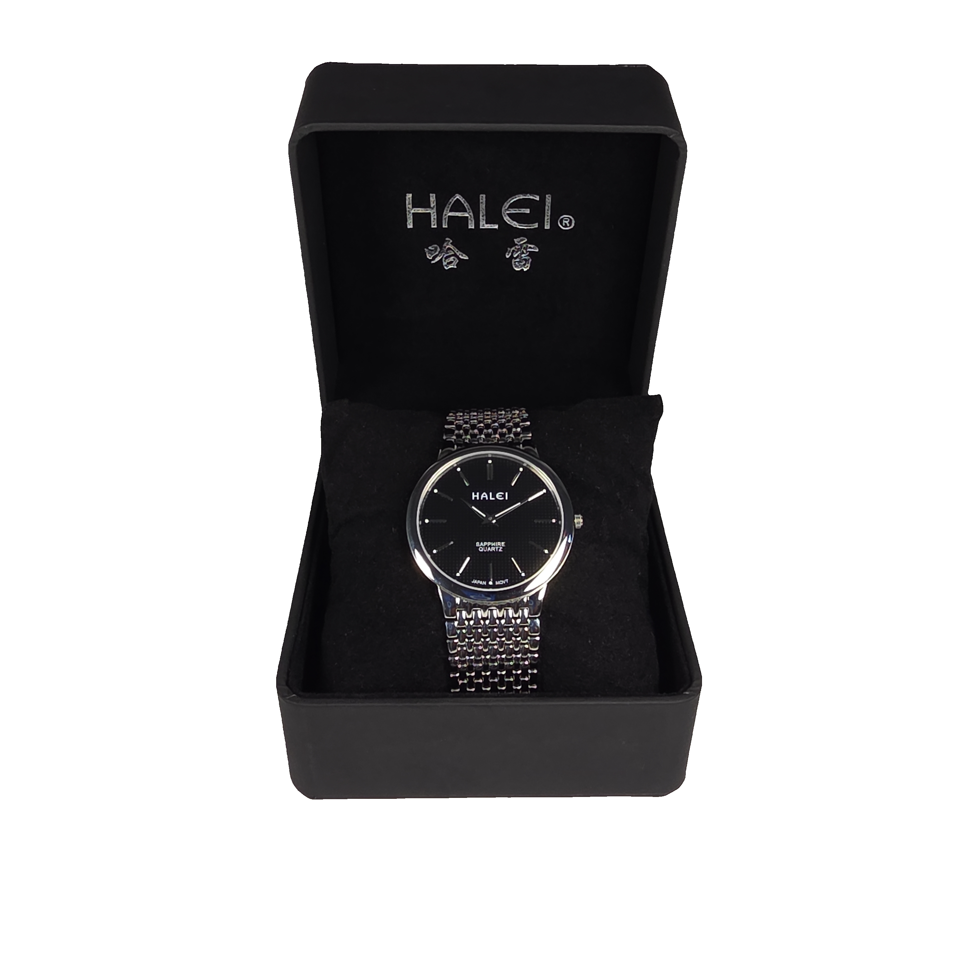Halei Quartz Japanese Movement Stainless Steel Sapphire Watch 41 mm